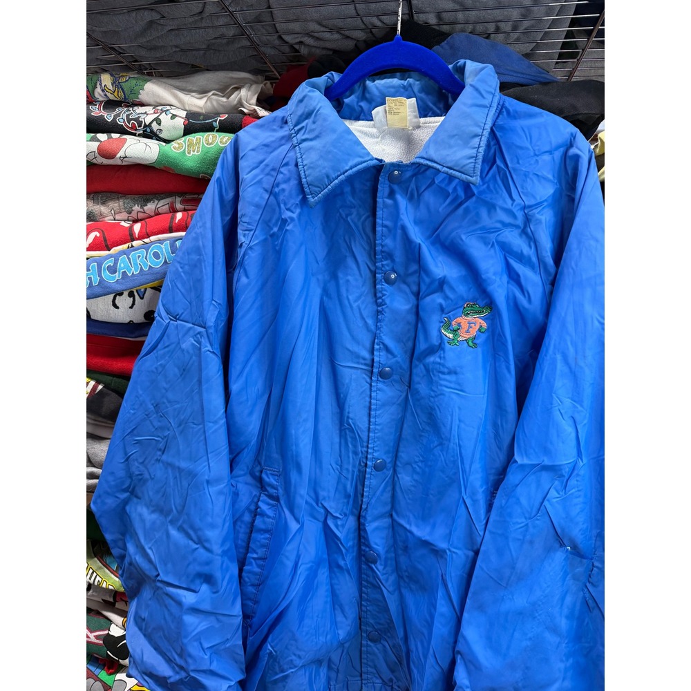 Vintage Hartwell Florida Gators Coaches Jacket Blue XL Made in USA Windbreaker